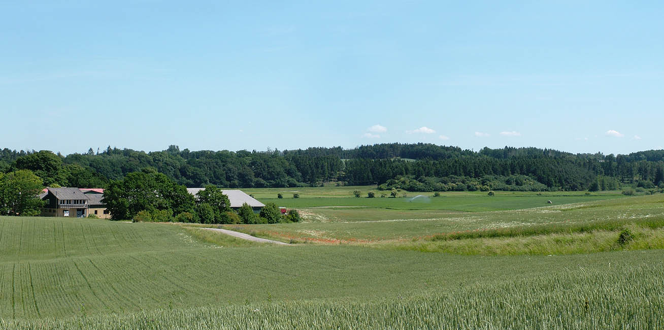 Panorama - Udsigt fra Korshøj mod Jørlunde og Slangerup