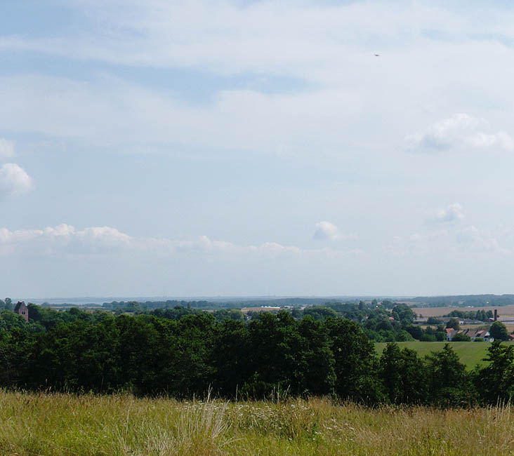 Panorama - Udsigt fra Blakke Mølle mod Ferslev i Hornsherred